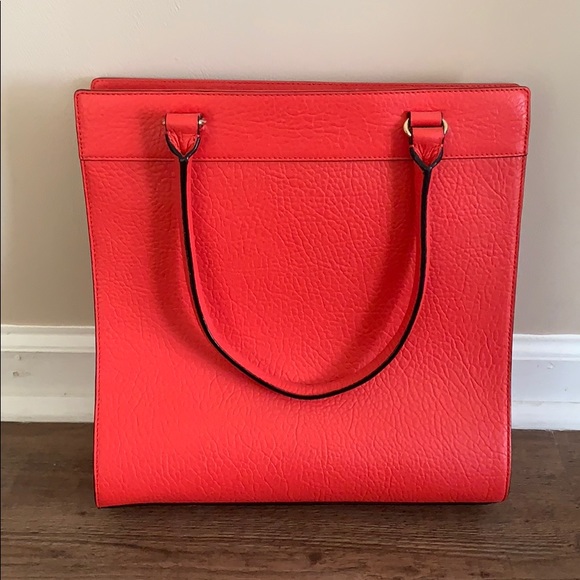 Kate Spade Red Textured Tote - Picture 2 of 5